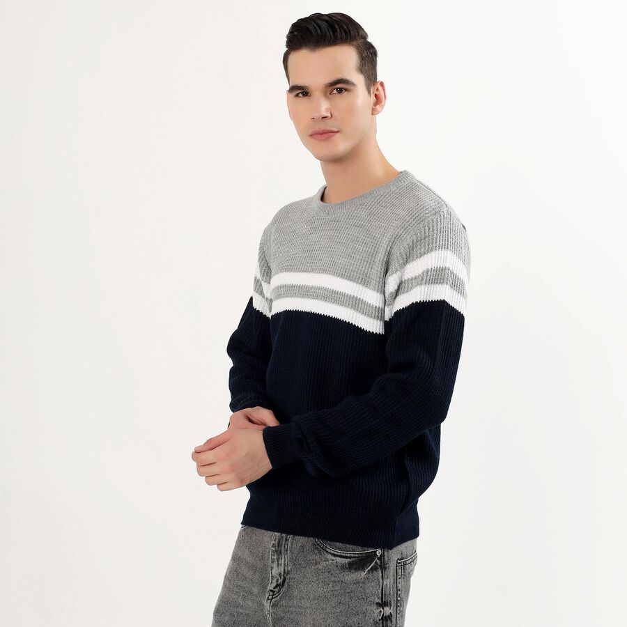 Men's Pullover, नेवी ब्लू, large image number null