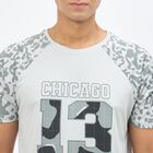 Men's Light Grey Round Neck Athleisure Drifit T-Shirt, Light Grey, small