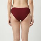 Women's Maroon Regular Fit Solid Panty, Maroon, small