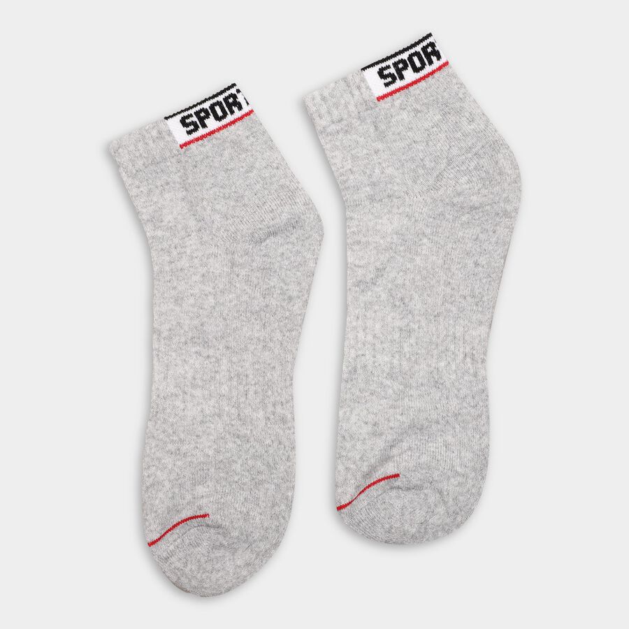 Men's Socks (Pack of 3), Black, large