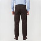 Men's Brown Slim Fit Chino Trousers, Brown, small