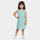 Girls' Frock, एक्वा, small