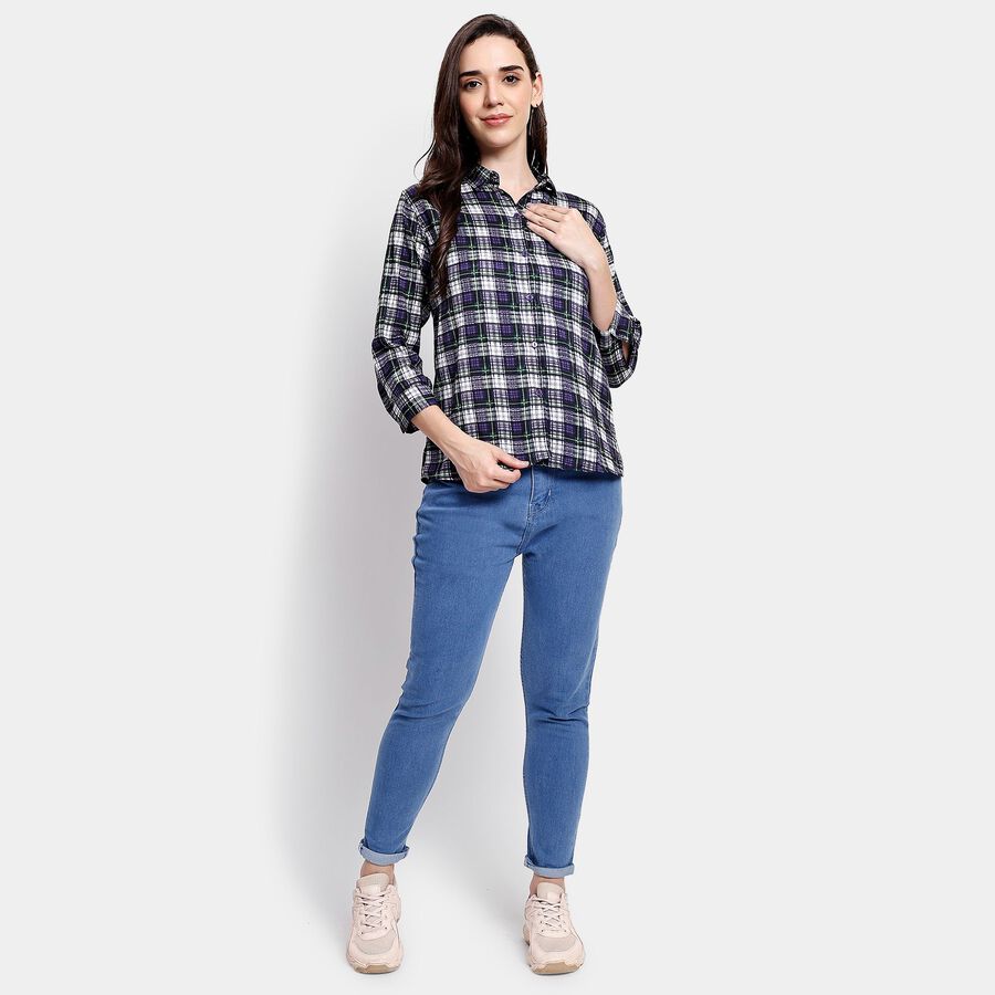 Ladies' Shirt, गहरा हरा, large image number null