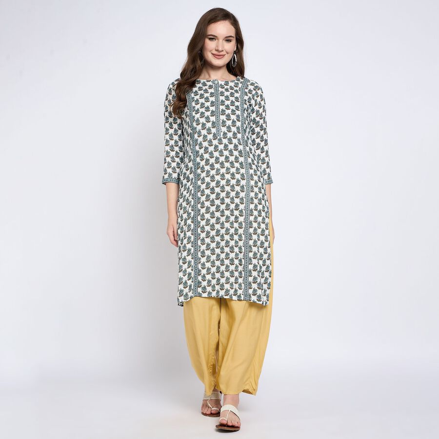 Ladies' Kurta, Off White, large image number null