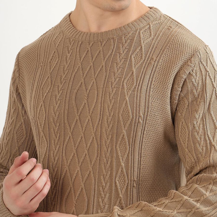 Men's Pullover, Beige, large image number null