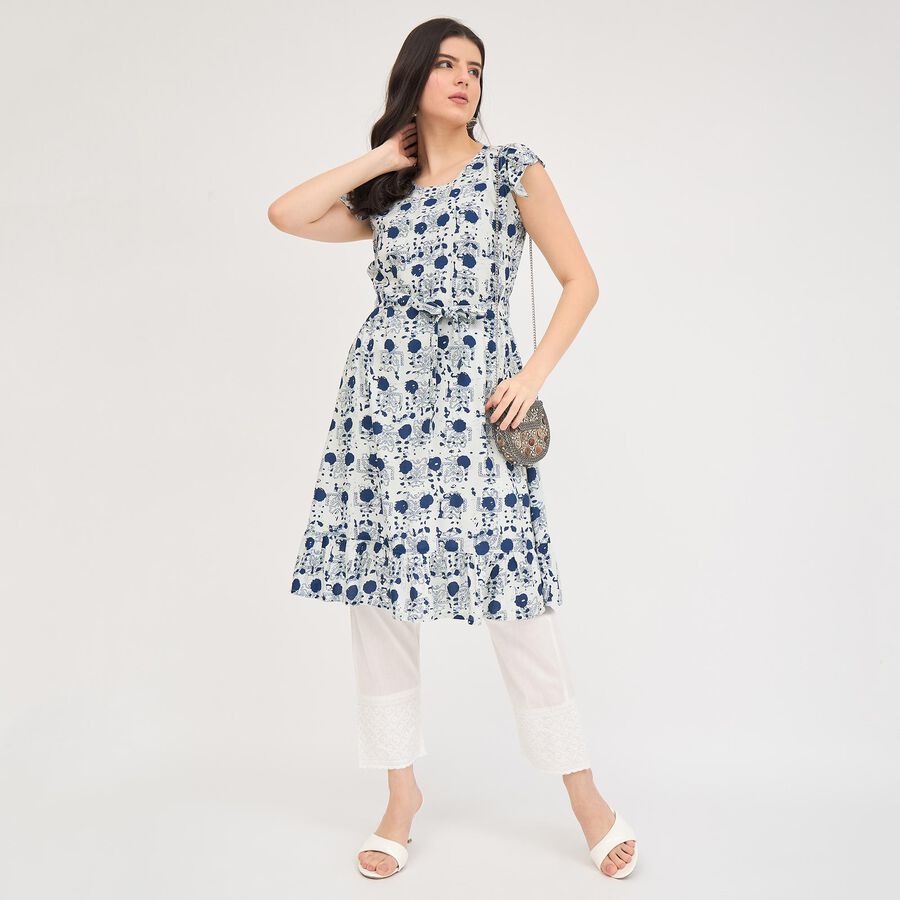 Ladies' Kurta , गहरा नीला, large image number null