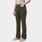 Women's Olive Slim Fit High-Rise Jeans, Olive, small