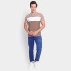 Men's100% Cotton Round Neck Half Sleeves T-Shirt, भूरा, small image number null