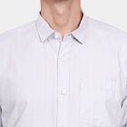 Men's 100% Cotton Casual Shirt, Light Grey, small image number null