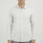Men's White Casual Shirt, सफ़ेद, small