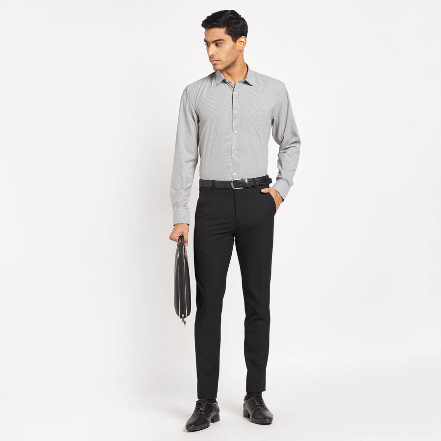 Solid Formal Shirt, Black, large image number null