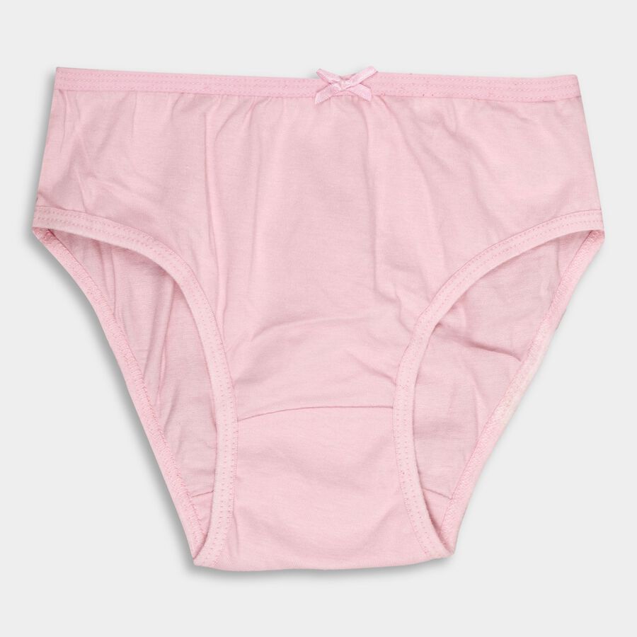 Girls' 100% Cotton Panty, White, large image number null
