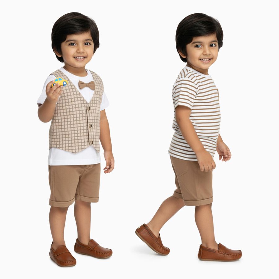 Infants' 100% Cotton Baba Suit, गहरा पीला, large image number null