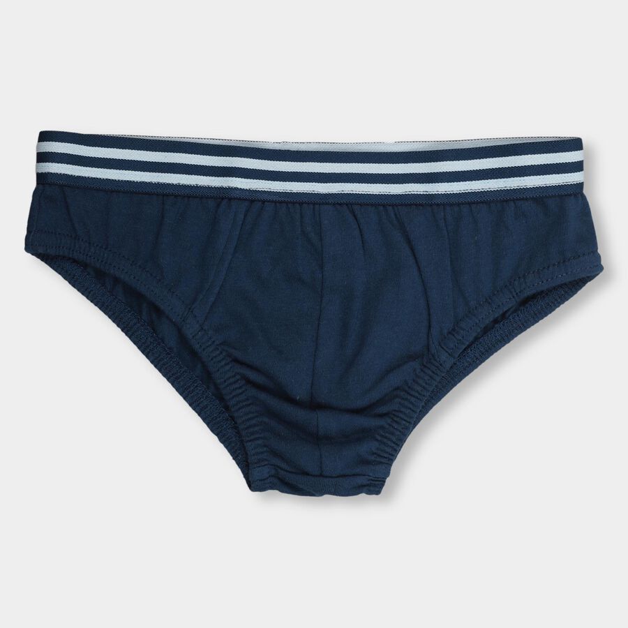 Boys' 100% Cotton Briefs, Teal Blue, large image number null
