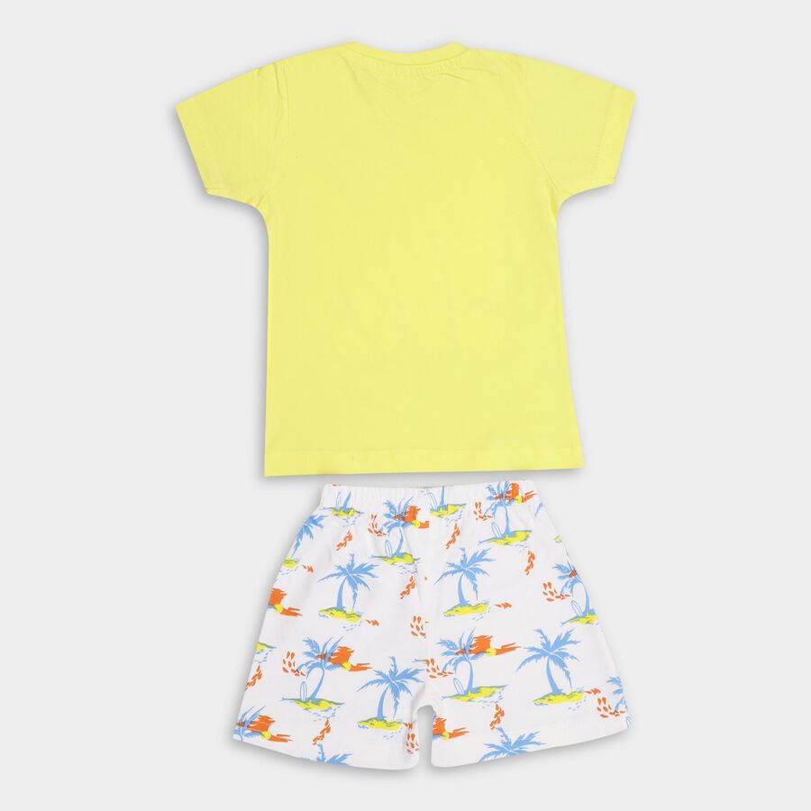 Infant Boys' 100% Cotton Baba Suit , पीला, large image number null