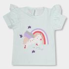 Infants' 100% Cotton T-Shirt, एक्वा, small image number null