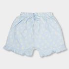 Infants' 100% Cotton Half Pant , हल्का नीला, small