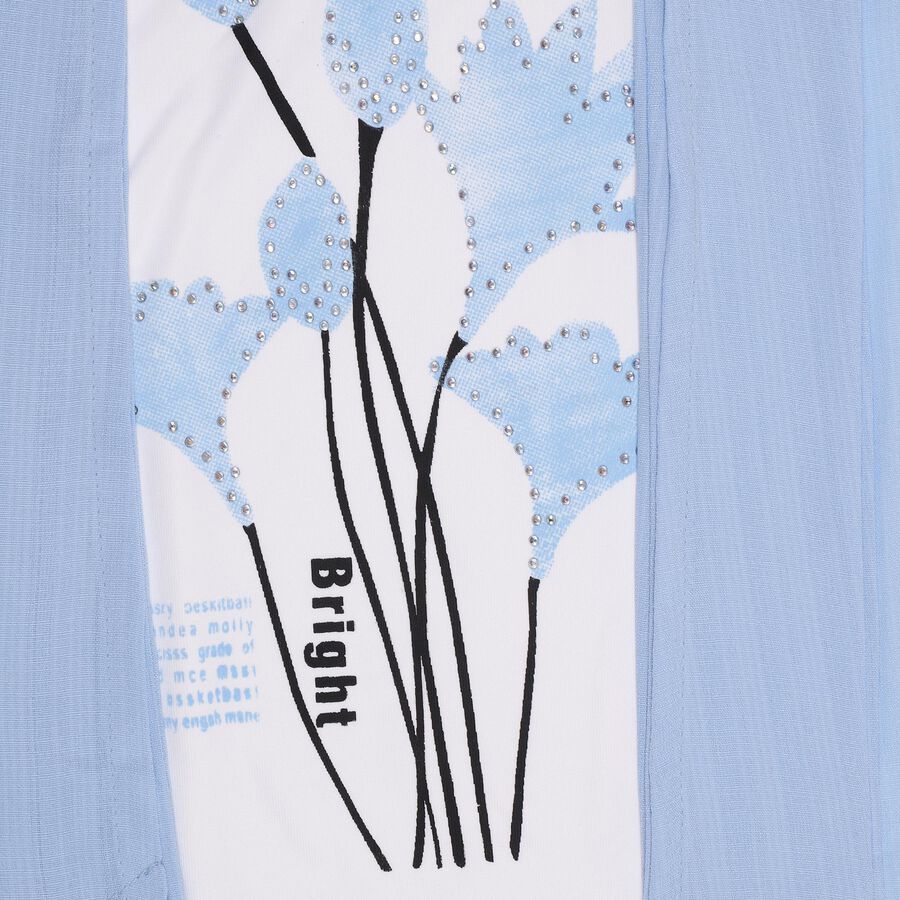 Girls' T-Shirt , Light Blue, large