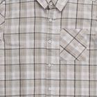Boys Light Grey Button-Down Casual Shirt, Light Grey, small