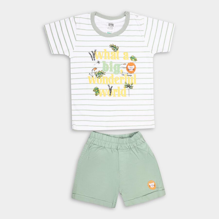 Infants' 100% Cotton Baba Suit , Light Green, large image number null
