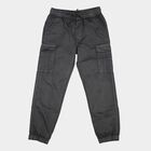 Boys' Trouser, गहरा ग्रे, small