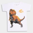 Boys' 100% Cotton Half Sleeves T-Shirt , सफ़ेद, small image number null