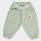 Infants' Light Sage Green Jogger Fit Rib Waist Trouser, Light Green, small image number null