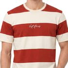 Men's Orange Round Neck Regular T-Shirt, Orange, small