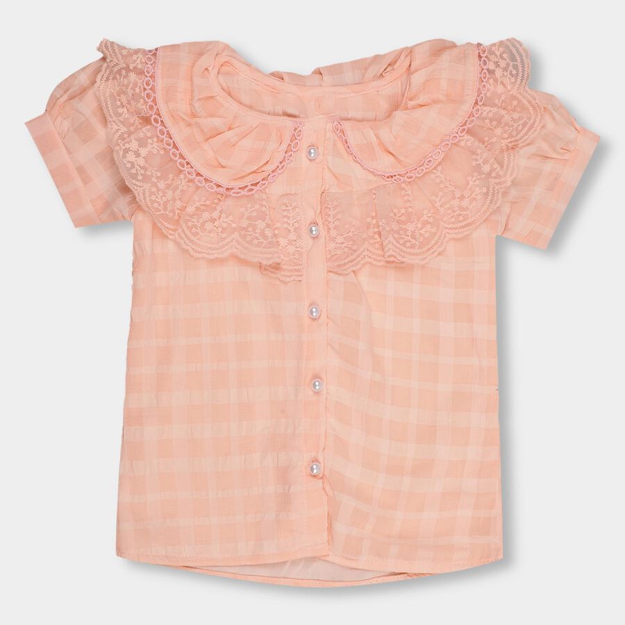 Girls' T-Shirt, पीच, large image number null