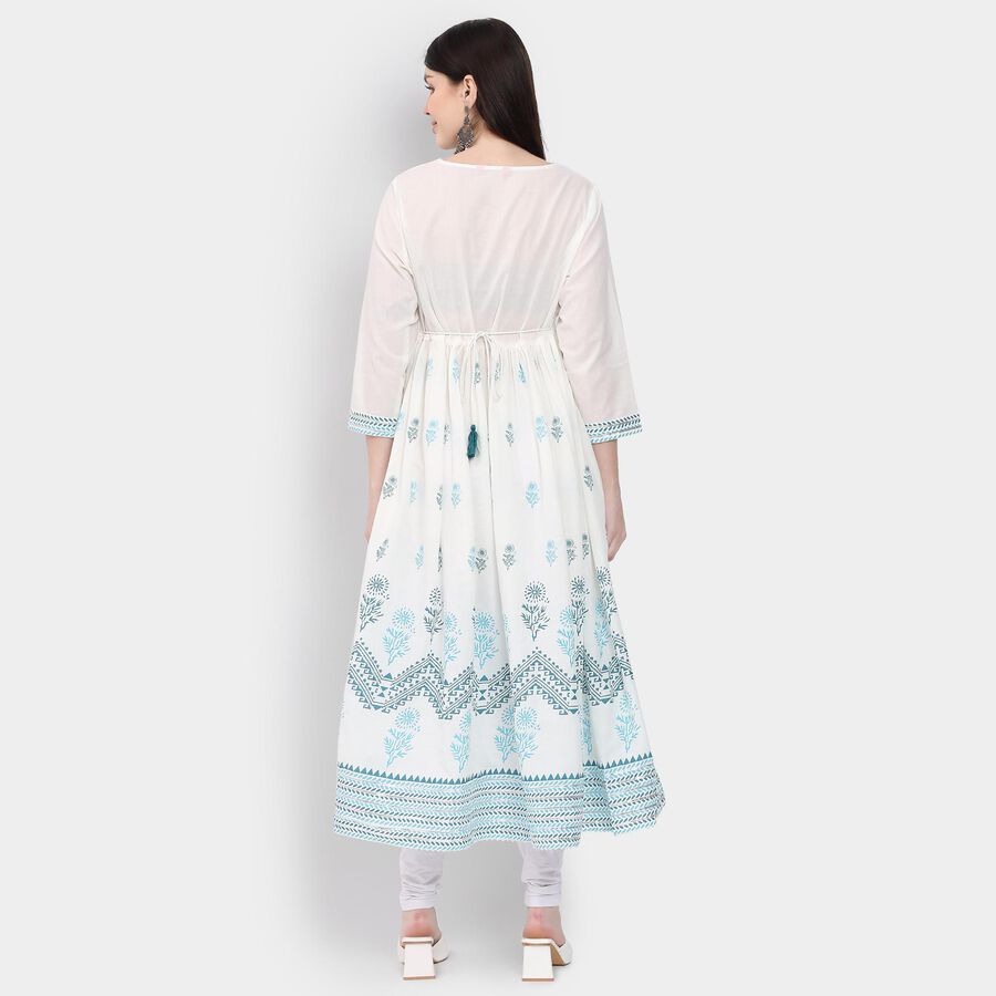 Ladies' 100% Cotton Kurta , Light Blue, large image number null