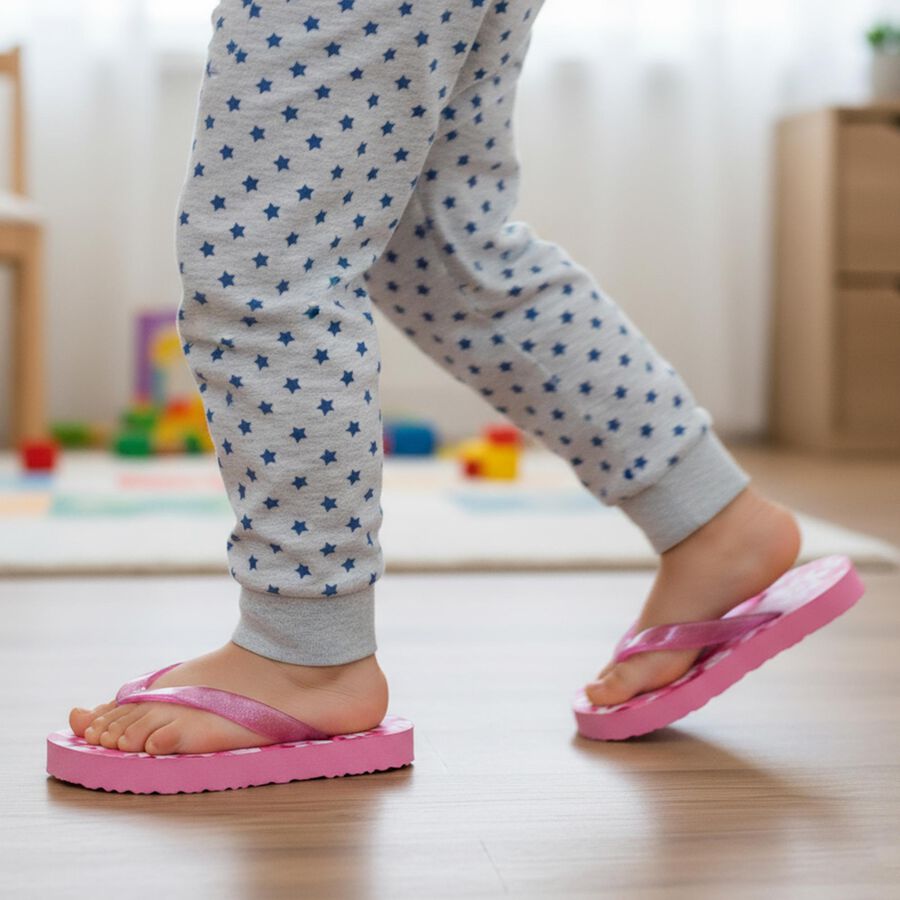 Girls' Slipper, Pink, large