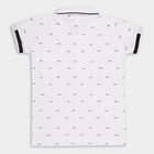 Boys' 100% Cotton Half Sleeves T-Shirt, White, small image number null