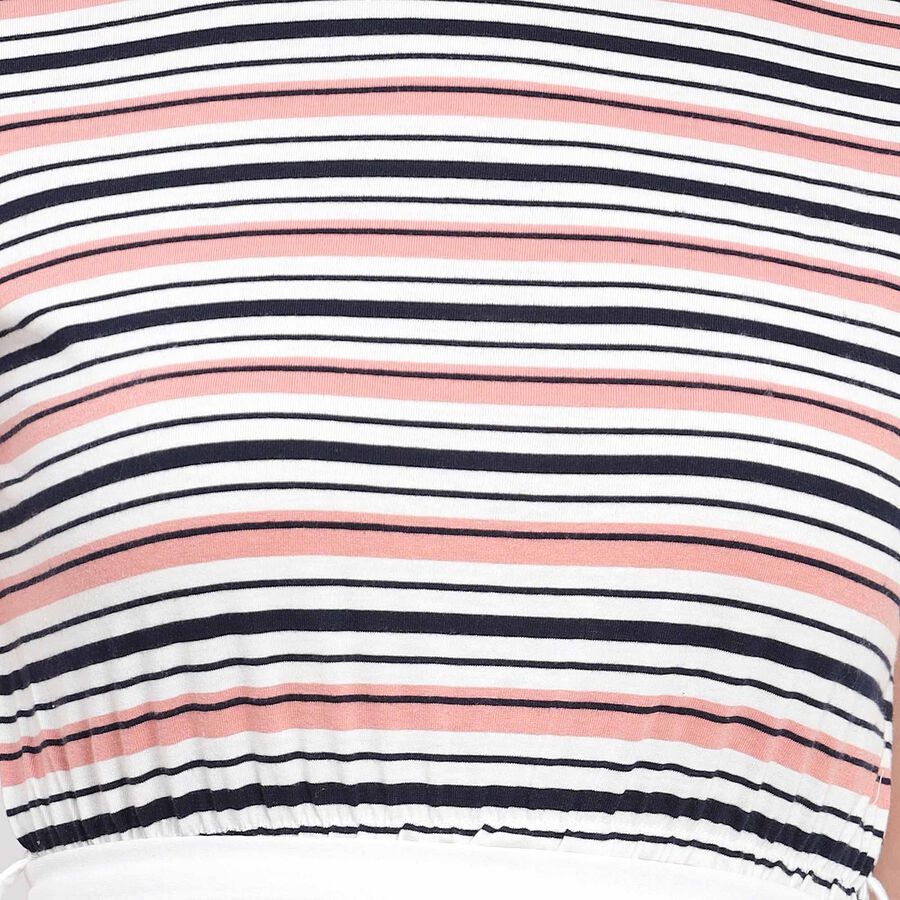 Stripes Dress, पीच, large image number null