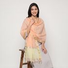 Women's Peach Solid Dupatta, पीच, small
