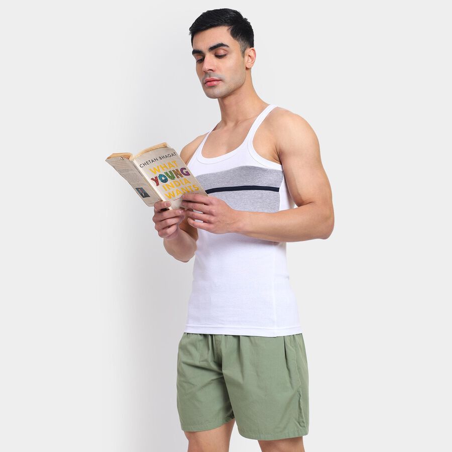 Men's Gym T-Shirt , सफ़ेद, large
