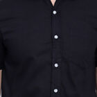 Cotton Solid Casual Shirt, Navy Blue, small image number null