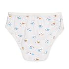 Girls' Soft Lavender and White Printed Cotton Panties, White, small image number null