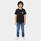 Boys' Half Sleeves T-Shirt, Charcoal, small