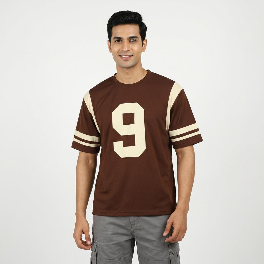 Men's Drifit T-Shirt, भूरा, large