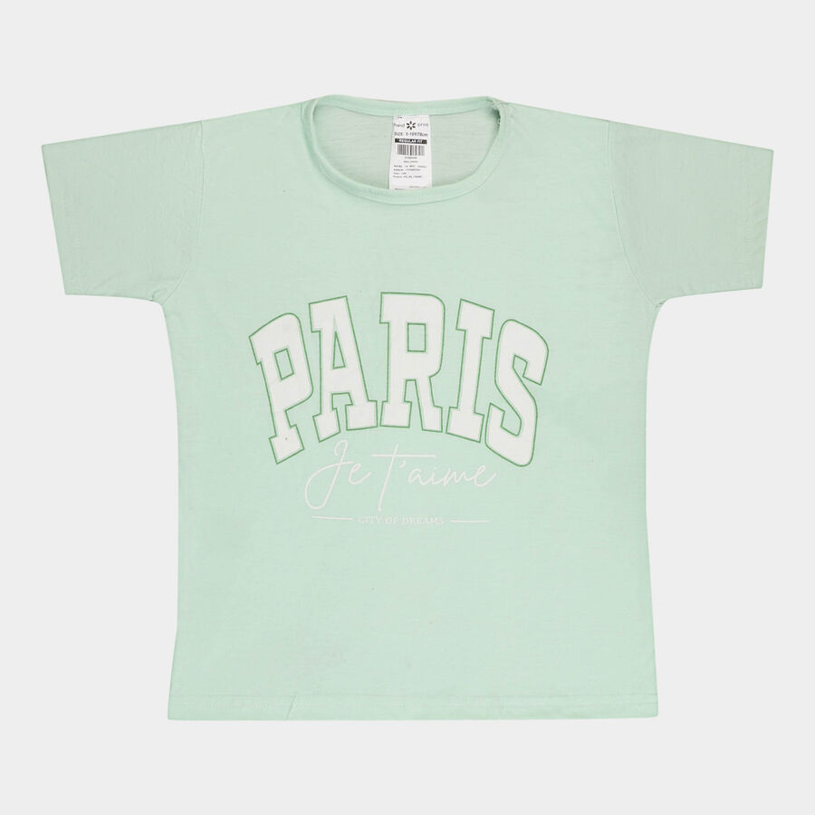 Girls T-Shirt, Light Green, large image number null