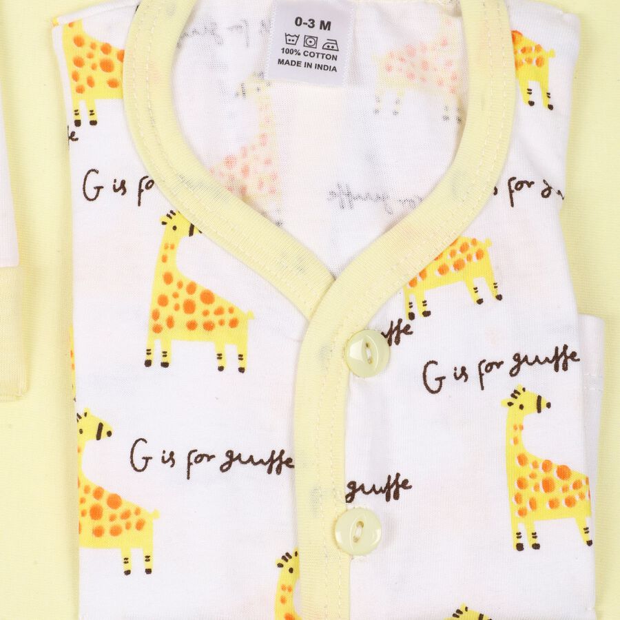 Infants'100% Cotton Gift Set, Yellow, large image number null