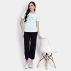 Cotton Round Neck T-Shirt, Light Green, small image number null