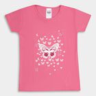 Girls' T-Shirt, गुलाबी, small image number null