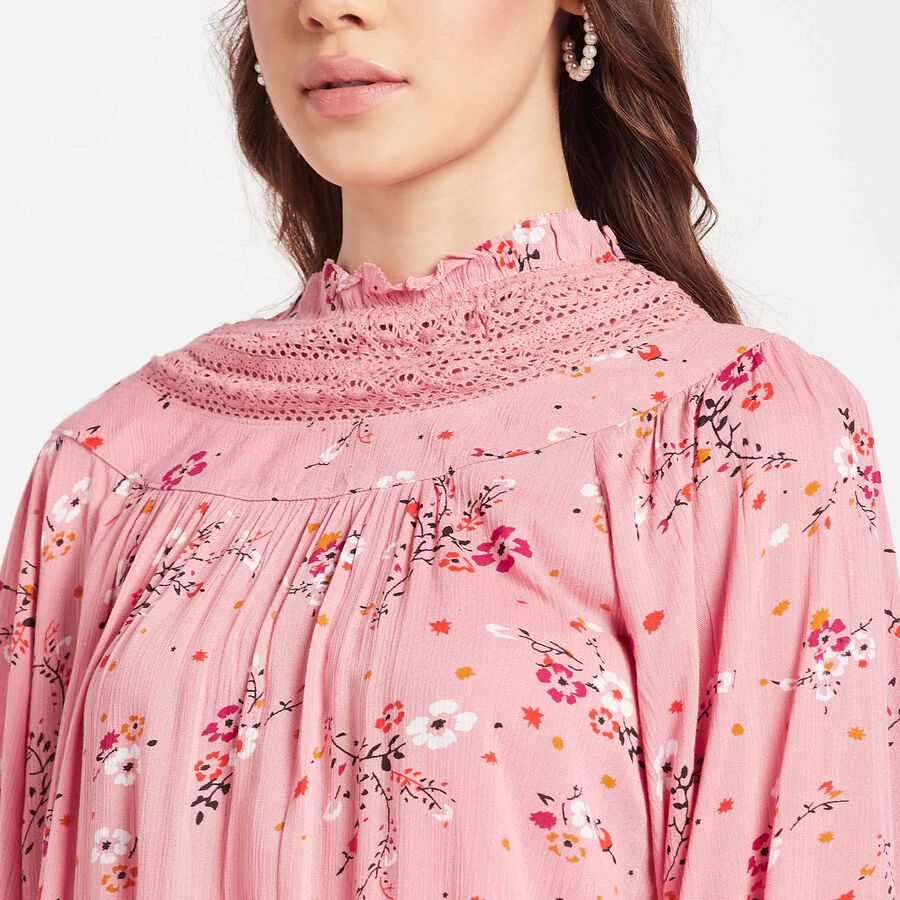 All Over Print Top, Peach, large image number null