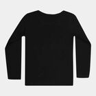 Girls Solid Top, Black, small image number null