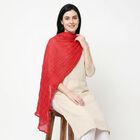 Women's Fuchsia Solid Dupatta, Fuchsia, small