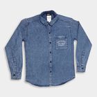 Boy's Casual Shirt, Mid Blue, small image number null