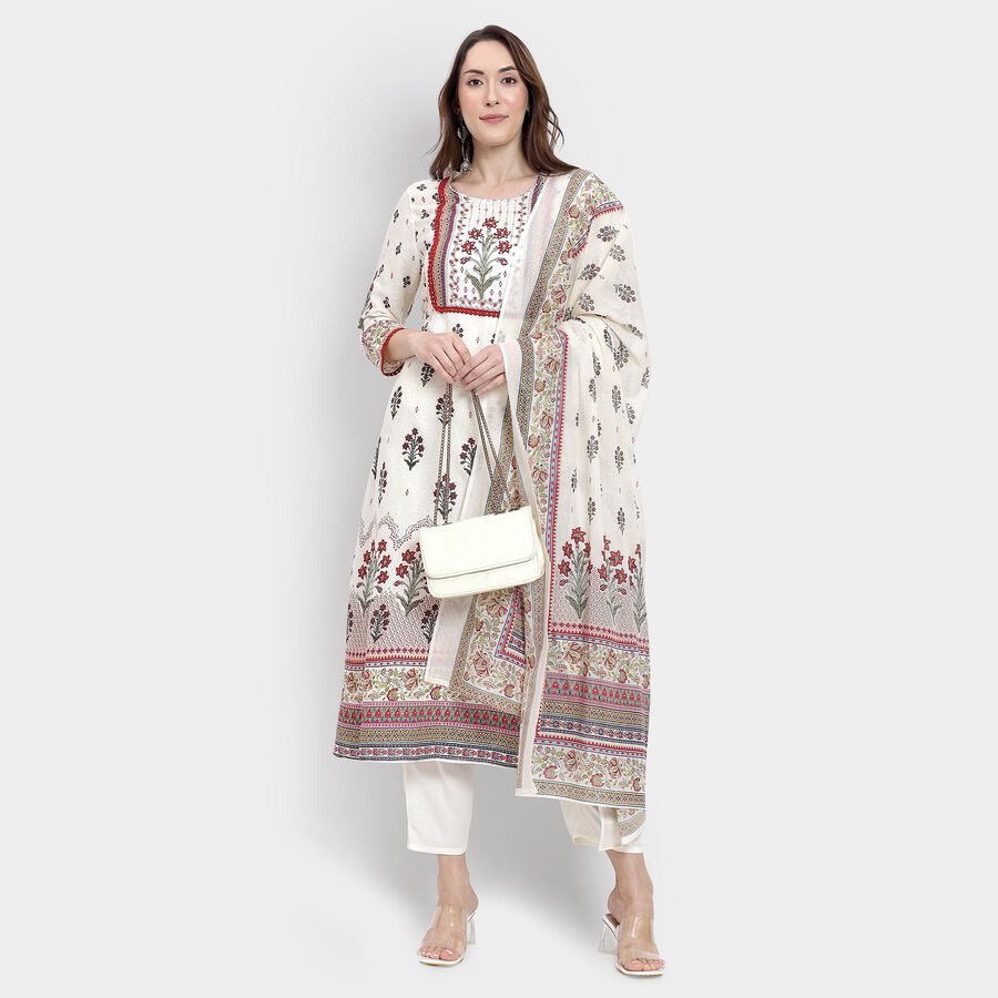 Ladies' Ethnic Set , ऑफ व्हाइट, large image number null