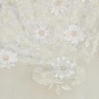 Infants' White Fit and Flare Floral Applique Party Wear Frock, सफ़ेद, small