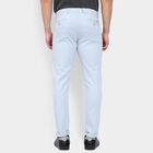 Men's Slim Fit Casual Trousers, हल्का नीला, small image number null
